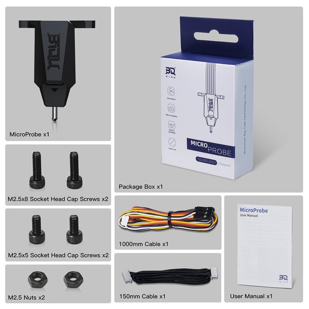 BIQU MicroProbe V2.0 for H2 Series Extruders Ender - 3 B1 3D Printer - 3docity