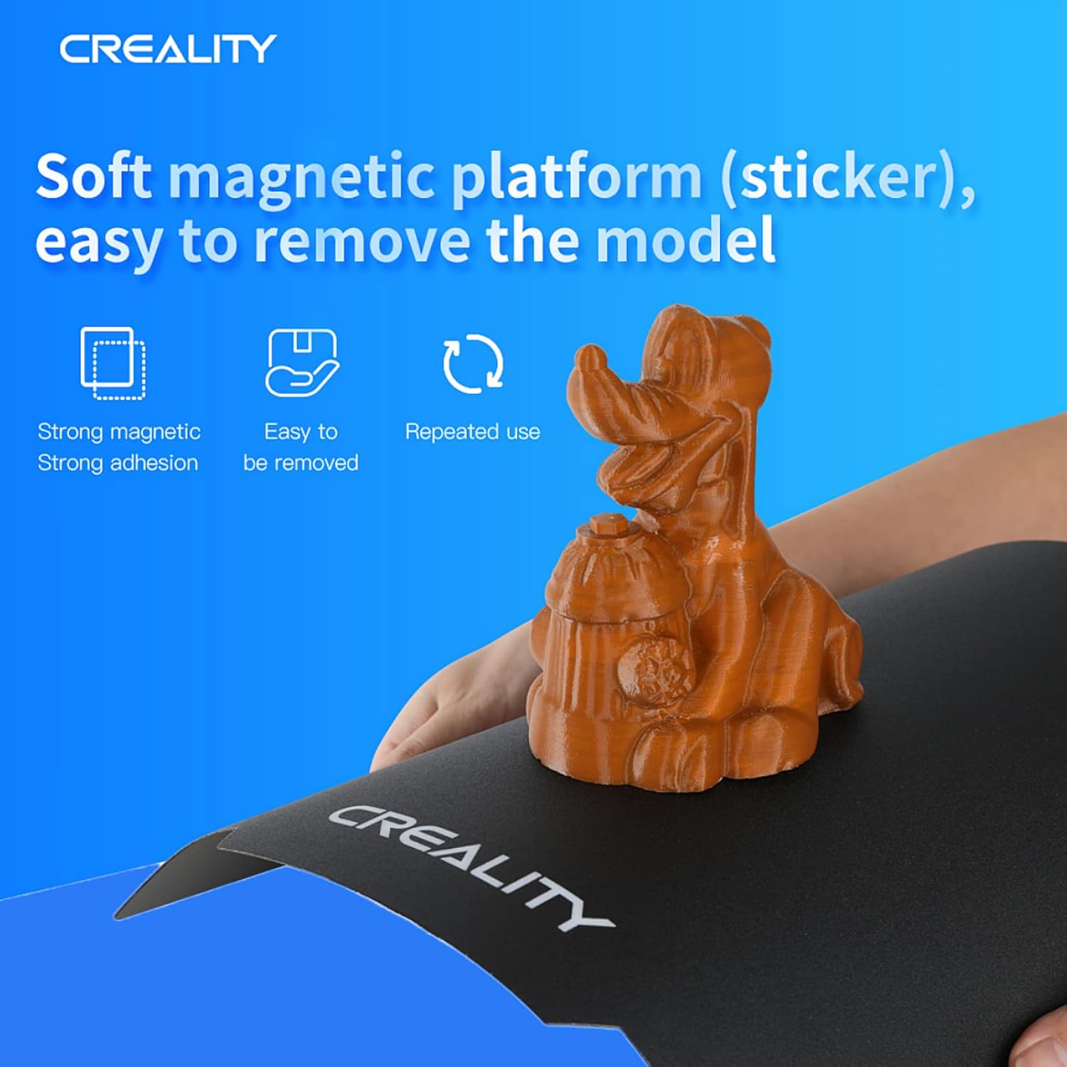 Creality Ender 3 Soft Magnetic Build Plate 235x235mm - 3docity