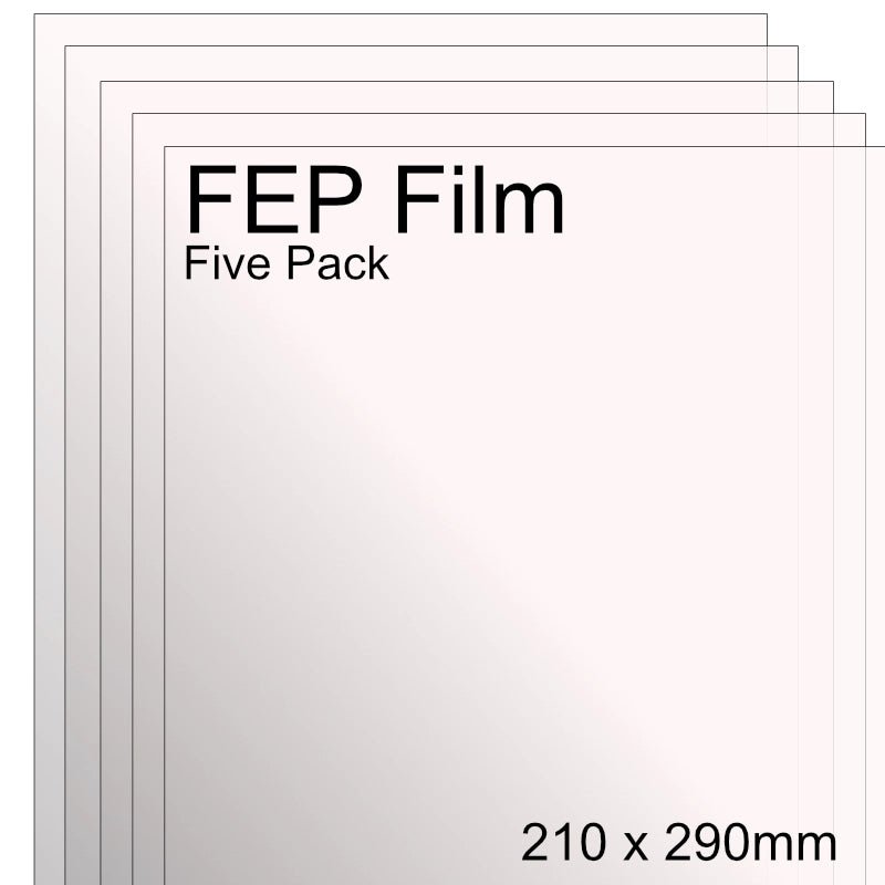 FEP Film for Phrozen Make/ Make XL/ Shuffle Lite/ Shuffle/ Shuffle XL/ Shuffle XL 2019/ Shuffle 4K/ Sonic/ Sonic Mini/ Sonic Mini 4K/ Sonic 4K/ Sonic Mighty 4K (5 Pcs) - 3docity