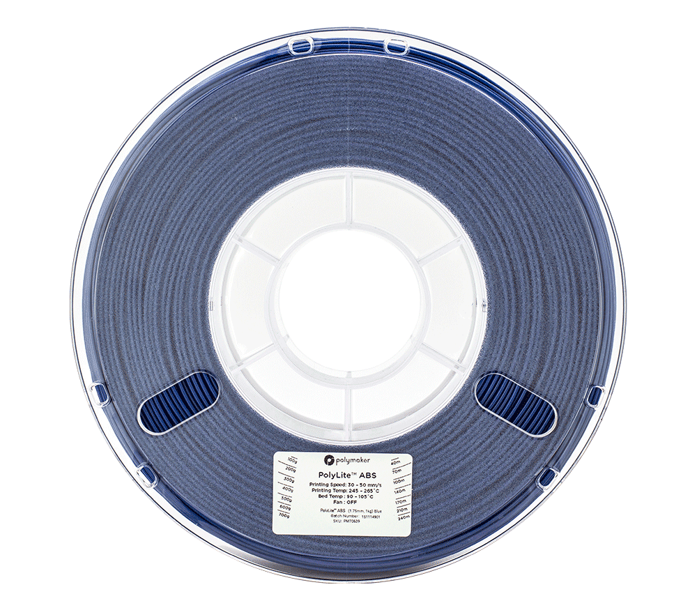 PolyMaker PolyLite ABS 1.75mm Filament 1kg Spool - 3docity