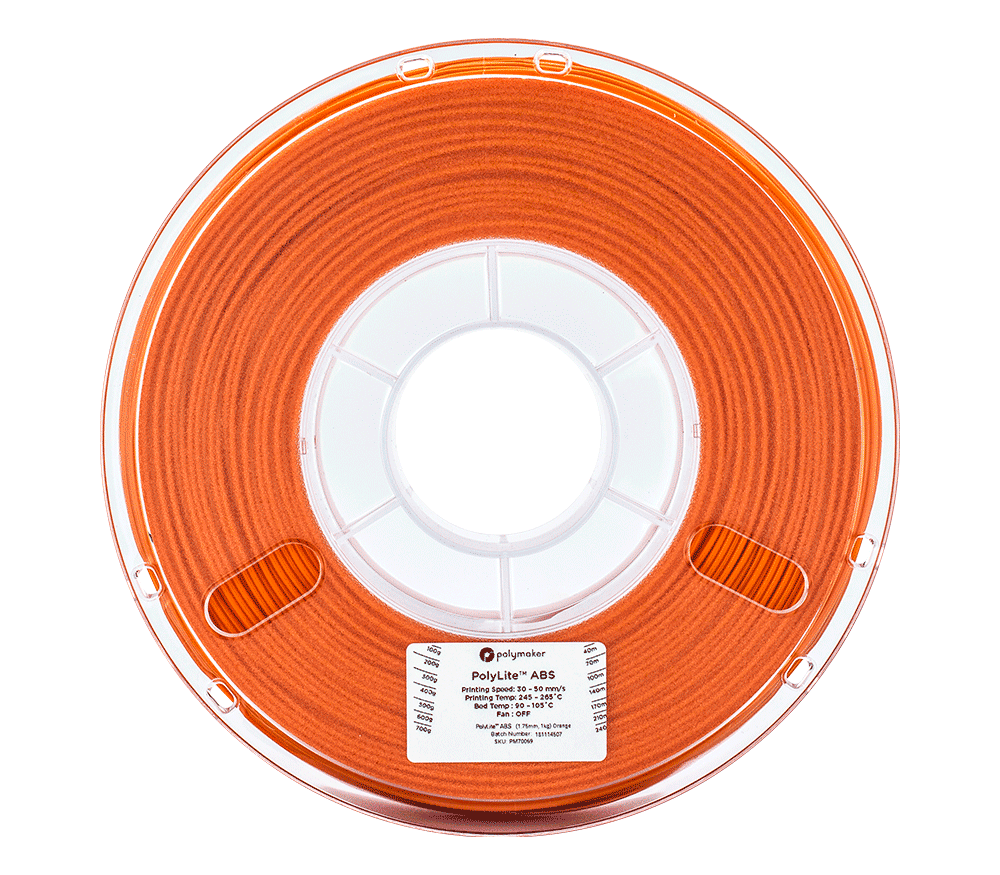 PolyMaker PolyLite ABS 1.75mm Filament 1kg Spool - 3docity