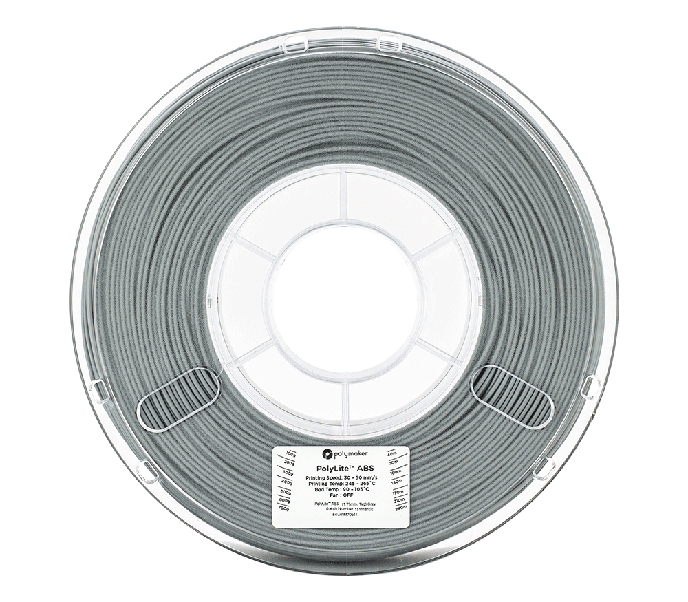 PolyMaker PolyLite ABS 1.75mm Filament 1kg Spool - 3docity