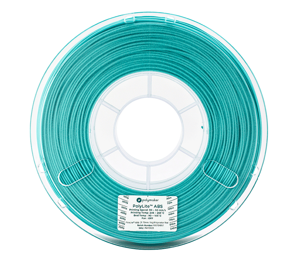 PolyMaker PolyLite ABS 1.75mm Filament 1kg Spool - 3docity