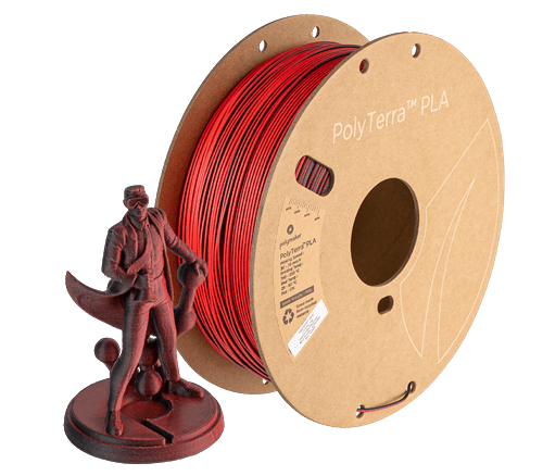 PolyTerra Dual Matte PLA 1.75mm 1kg Filament - 3docity