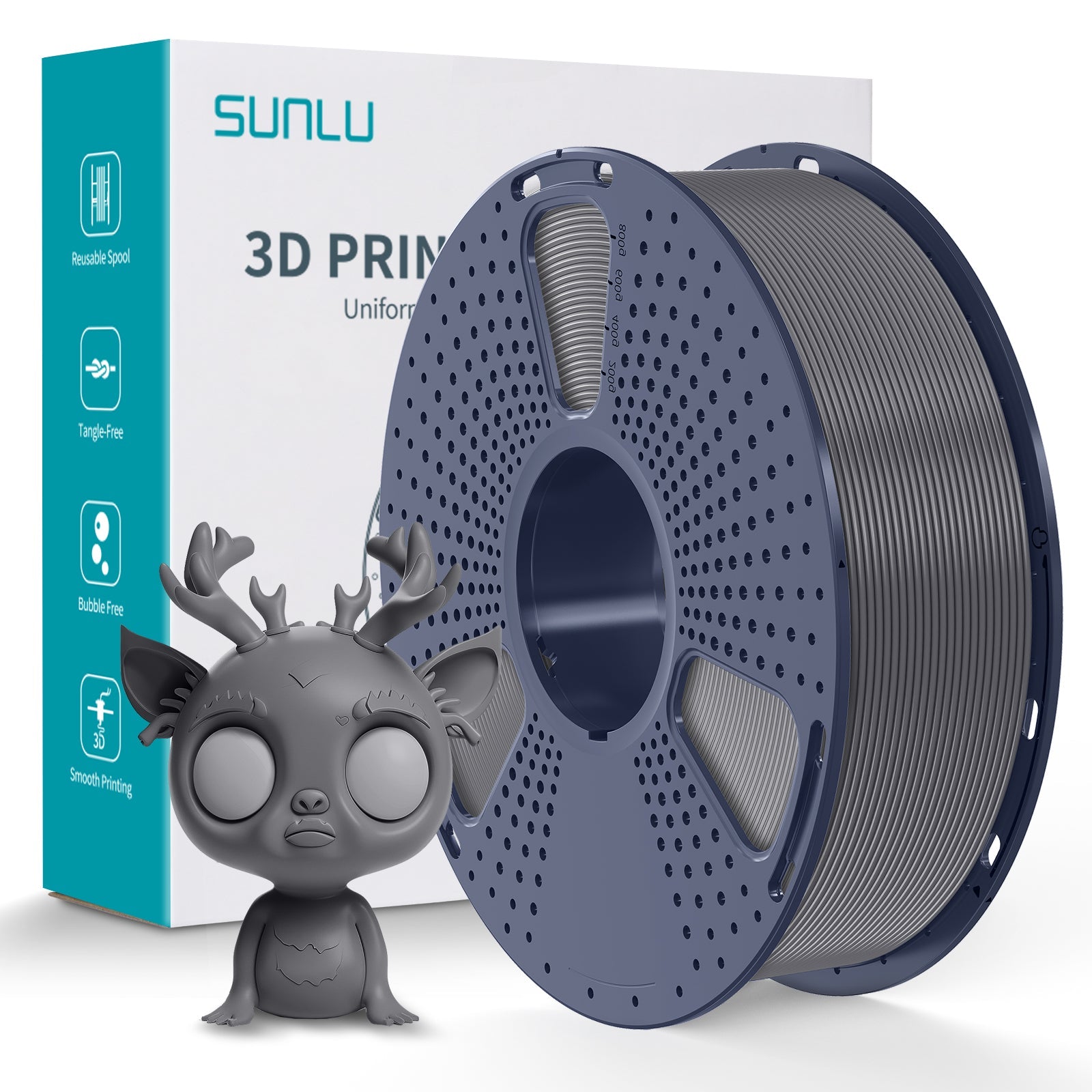 SUNLU ABS 1.75mm Filament 1kg Spool - 3docity