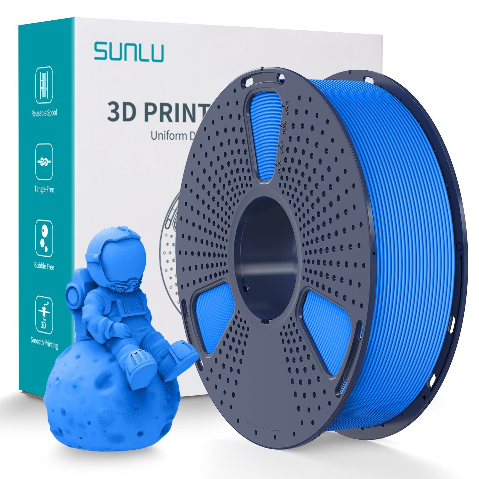 SUNLU PLA Matte 1.75mm Filament 1kg Spool - 3docity