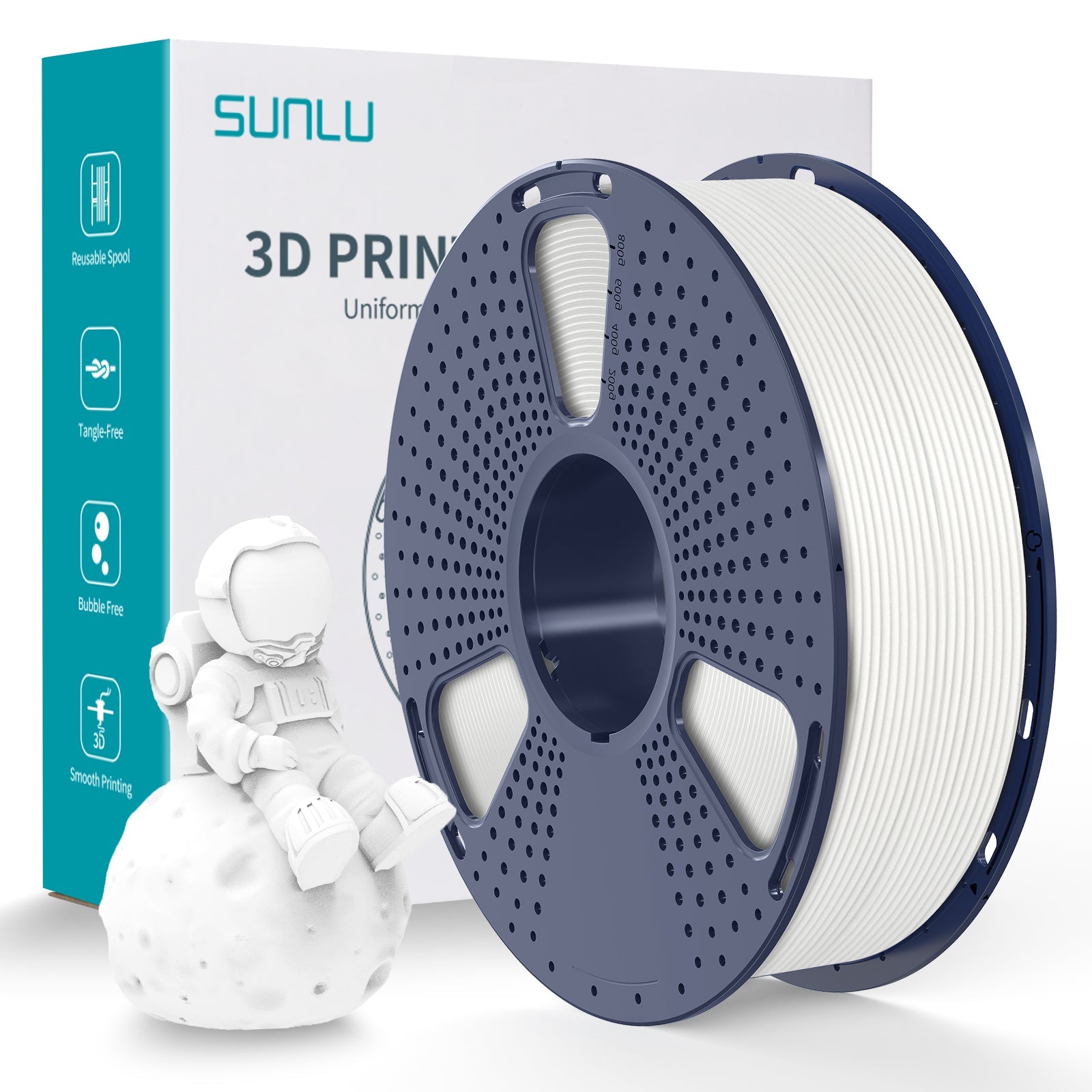 SUNLU PLA Matte 1.75mm Filament 1kg Spool - 3docity