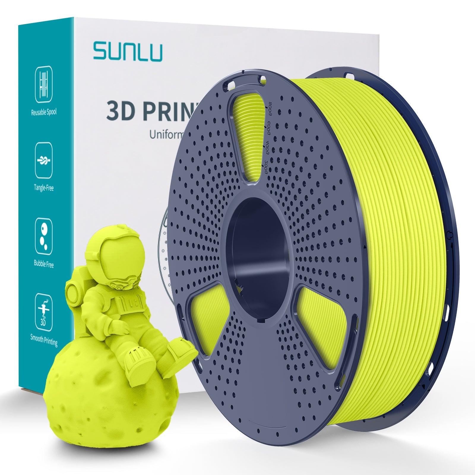 SUNLU PLA Matte 1.75mm Filament 1kg Spool - 3docity