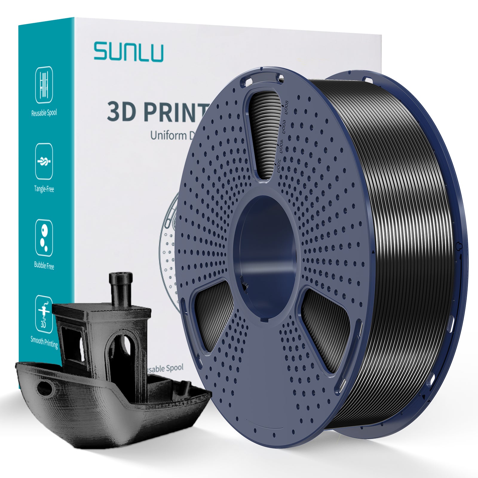 SUNLU PLA+ Silk 1.75mm Filament 1kg Spool - 3docity